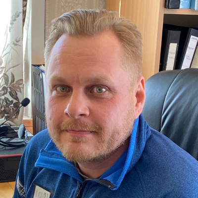 Huoltopäällikkö Jouni Lindblom